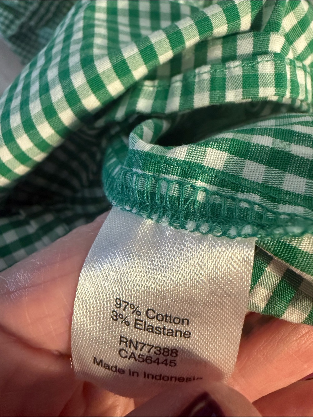 J. Crew Green Gingham Halter Neck Blouse - Picture 3 of 11